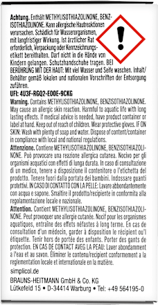 Farbfixierer für Textilfarbe expert Simplicol