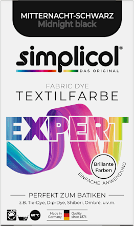 Textilfarbe expert Mitternacht- Schwarz Simplicol