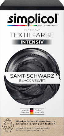 Textilfarbe Samt Schwarz Simplicol