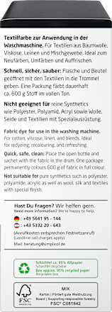 Textilfarbe Samt Schwarz Simplicol