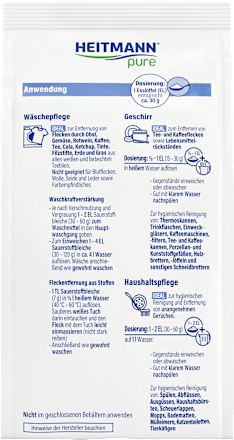 Reine Sauerstoff-Bleiche HEITMANN pure