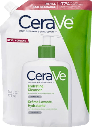 hydratační čisticí gel, náhradní náplň CeraVe