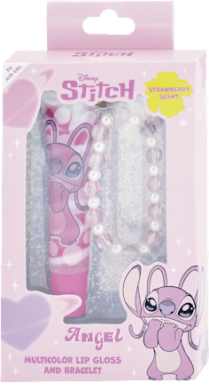 Súprava lesk na pery a náramok Stitch Angel AIR-VAL
