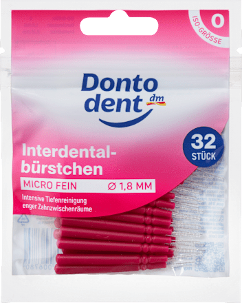 mezizubní kartáčky mikrojemné, vel. 0 Dontodent