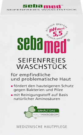 Seifenfreies Waschstück sebamed