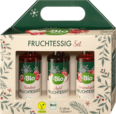 Set od 3 voćna octa, 3 x 40 ml dmBio