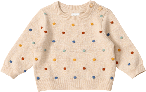 Strickpullover mit bunten Noppen, beige, Gr. 62
 ALANA