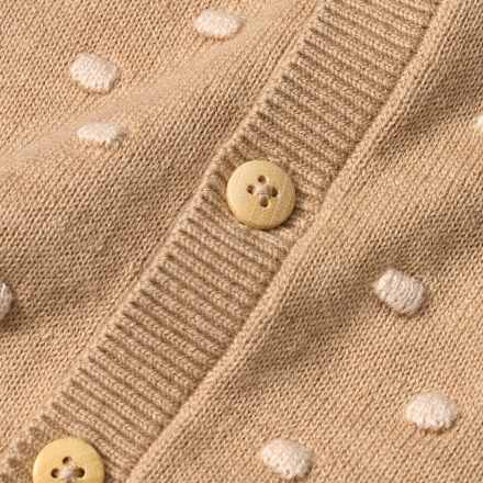 Strickoverall mit Mitwachsfunktion & Noppen-Muster, beige, Gr. 56 ALANA