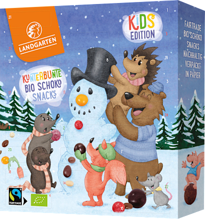 Adventskalender 2026 Schoko Snacks Landgarten