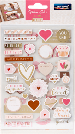 Stickerset DIY sortiert Paradies