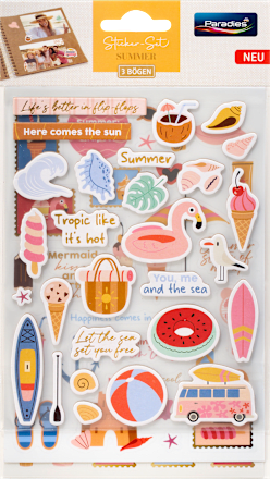 Stickerset DIY sortiert Paradies