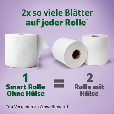 Zewa Toilettenpapier Smart 3-lagig (8x300 Blatt), 8 St dauerhaft günstig online kaufen