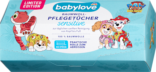 Pflegetücher Paw Patrol Sensitiv Baumwolle babylove