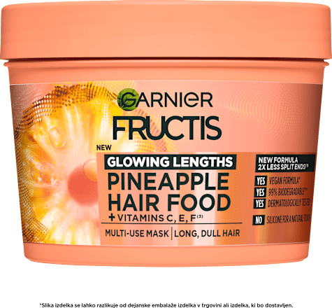 Maska za dolge in puste lase Hair Food Pineapple GARNIER FRUCTIS
