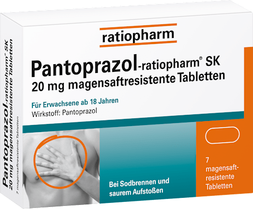Pantoprazol-ratiopharm SK 20 mg magensaftresistente Filmtabletten ratiopharm