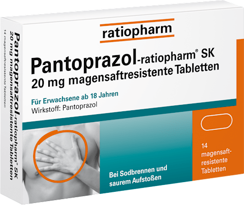 Pantoprazol-ratiopharm SK 20 mg magensaftresistente Tabletten ratiopharm