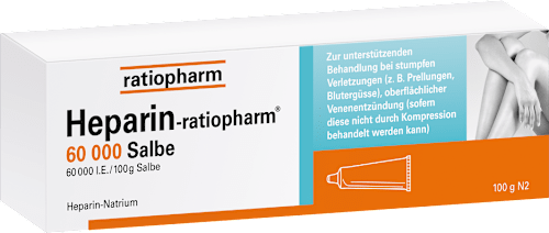 Heparin-ratiopharm 60 000 I.E./ 100g Heparin-Natrium Salbe ratiopharm