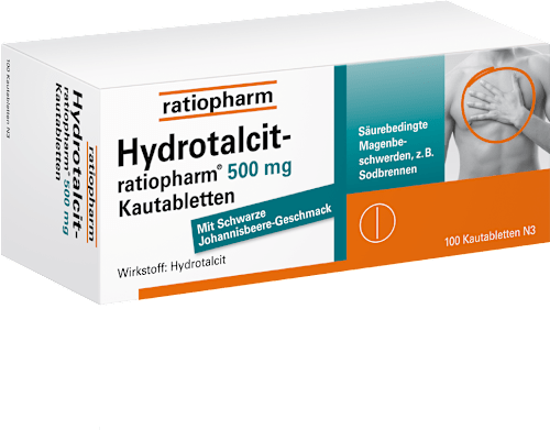 Hydrotalcit-ratiopharm 500mg Hydrotalcit Kautabletten ratiopharm