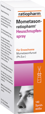 Mometason-ratiopharm Heuschnupfenspray ® 50 Mikrogramm/Sprühstoß Nasenspray, Suspension ratiopharm
