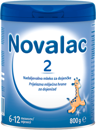 Nadaljevalno mleko za dojenčke 2, 6-12 mesecev Novalac