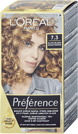 Farba na vlasy - zlatá blond 7.3 L'ORÉAL PARiS PRÉFÉRENCE