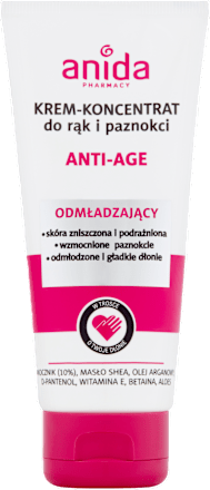 Krem - koncentrat odmładzający do rąk i paznokci Anti-age anida pharmacy MEDISOFT