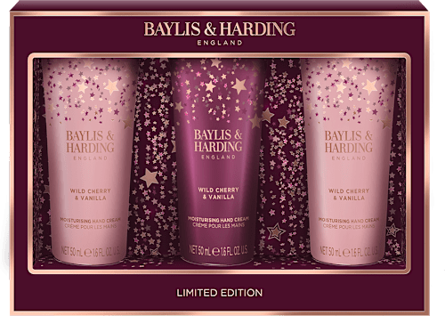 Darilni set za nego rok Wild Cherry & Vanilla, 3-delni Baylis & Harding