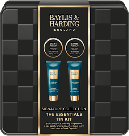 Darilni set za nego telesa Black Pepper & Gingseng, 4-delni Baylis & Harding
