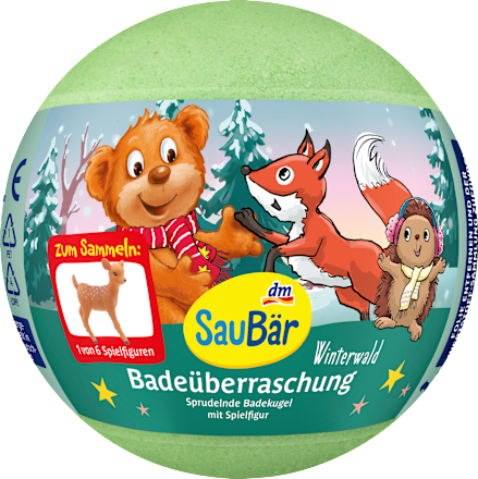 Kinder Badezusatz Badeüberraschung grün SauBär