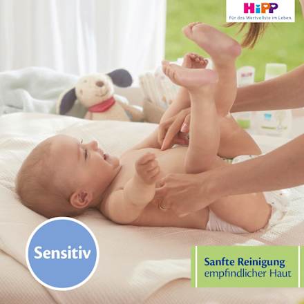 Feuchte Toilettentücher Ultra Sensitiv Vorteilspack (5x48 St) HiPP Babysanft