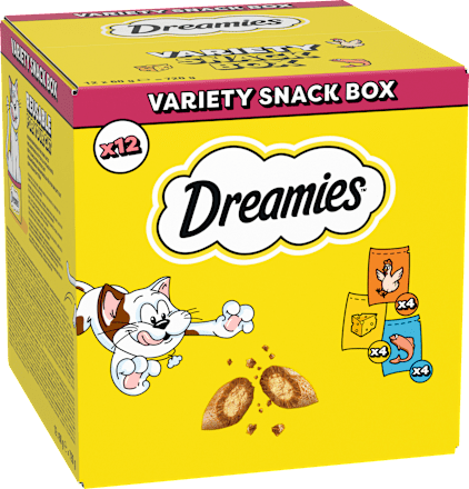 Katzenleckerli Mixkarton Multipack (12x60 g) Dreamies