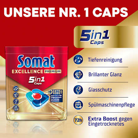 Spülmaschinen-Caps Excellence Premium 5in1 Somat