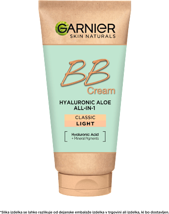 Dnevna BB krema Hyaluronic Aloe All-in-One, light, ZF 25 GARNIER SKIN NATURALS