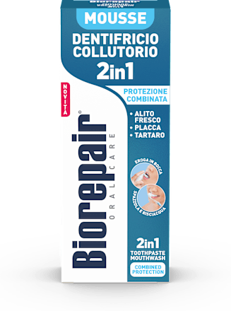 Mousse Dentifricio Collutorio 2in1 Protezione Combinata Biorepair