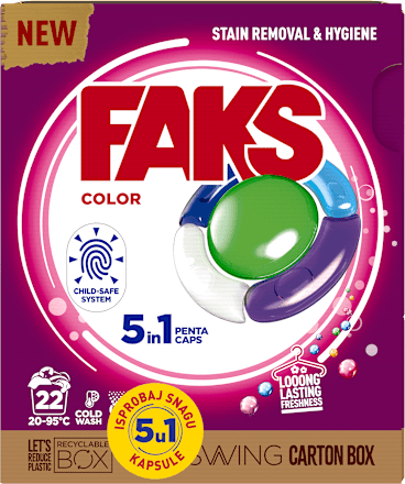 Color kapsule za pranje obojenog rublja FAKS