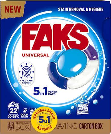 Universal kapsule za pranje rublja FAKS