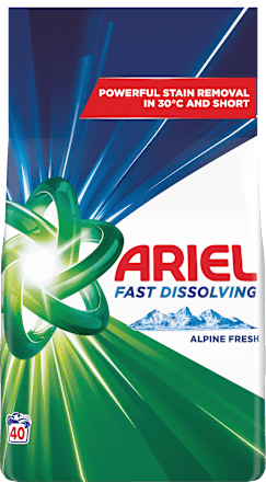Prací prášok Fast Dissolving Alpine Fresh Ariel