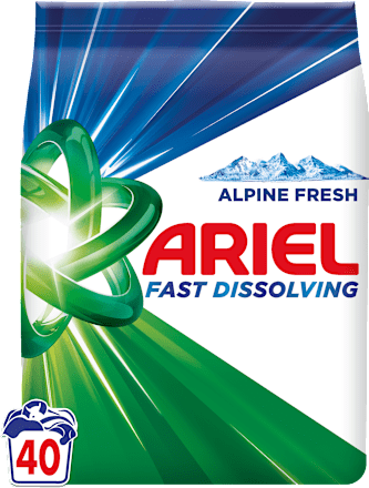 Prací prášok Fast Dissolving Alpine Fresh Ariel