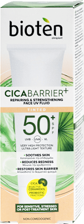CICA BARRIER+ Repairing & Strengthening Fluid za lice SPF 50 bioten