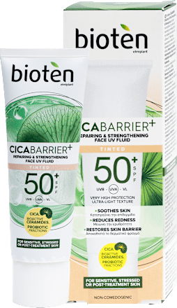 CICA BARRIER+ Repairing & Strengthening Fluid za lice SPF 50 bioten