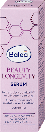Vitalizáló és bőrmegújító szérum Beauty Longevity Balea