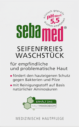 Seifenfreies Waschstück sebamed