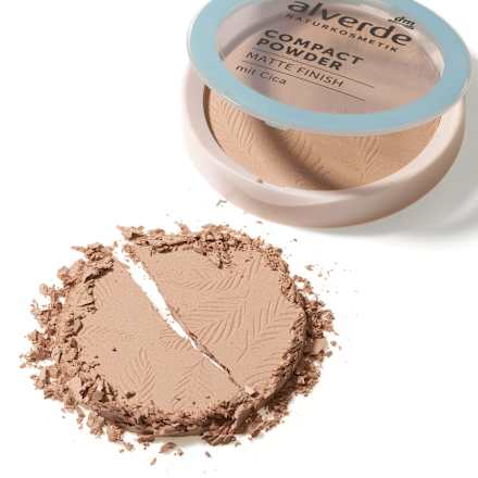 Kompaktný púder Matte Finish 10 alverde NATURKOSMETIK
