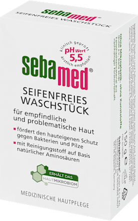 Seifenfreies Waschstück sebamed