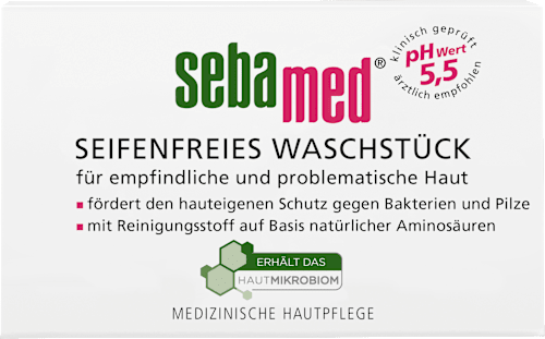 Seifenfreies Waschstück sebamed