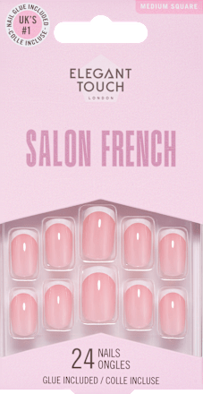 Künstliche Nägel 160 Salon French Elegant Touch