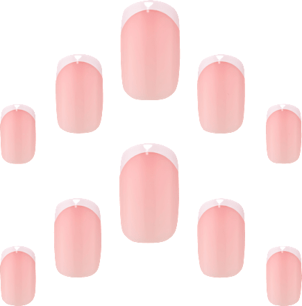 Künstliche Nägel 160 Salon French Elegant Touch
