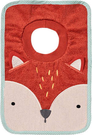 Lätzchen mit Fuchs-Applikation, rot ALANA