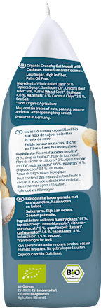 Knuspermüsli, Krunchy Low Sugar Crazy Nuts barnhouse