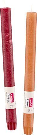 Stabkerzen Rustik Red & Brown Profissimo